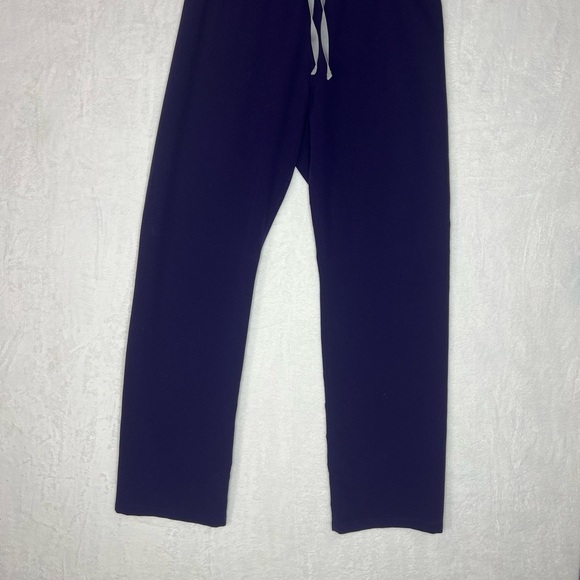 FIGS Women’s Livingston Basic Purple Drawstring Scrub Pants Medium Tall Pockets - Picture 3 of 7
